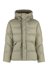Alpine hooded nylon down jacket